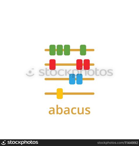 Abacus icon design template vector isolated illustration. Abacus icon design template vector isolated