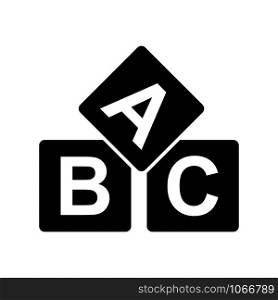 abc blocks icon vector design template