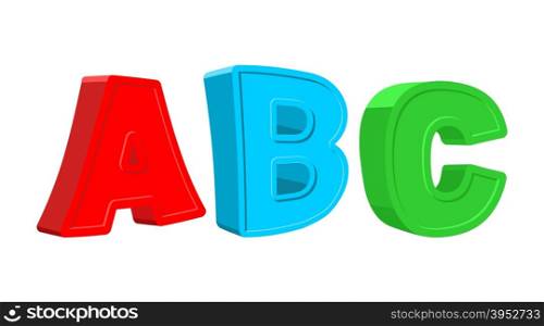 ABC colorful letters. Vector illustration&#xA;