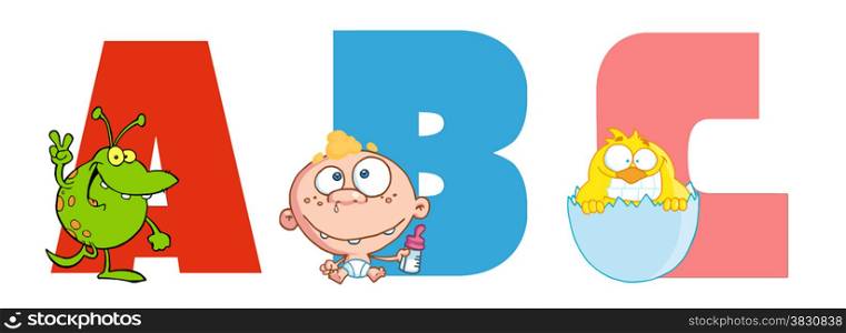 ABC Joyful Cartoon Alphabet