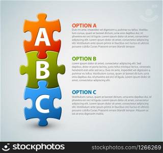 ABC - vector progress icons for three steps
