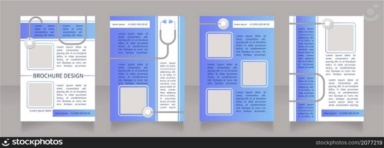 Abdominal palpation importance blank brochure layout design. Vertical poster template set with empty copy space for text. Premade corporate reports collection. Editable flyer paper pages. Abdominal palpation importance blank brochure layout design
