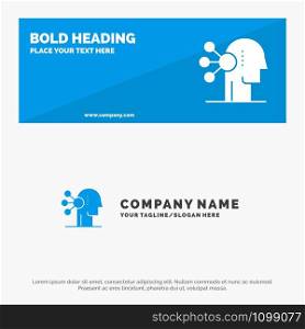 Abilities, Assortment, Concentration, Human SOlid Icon Website Banner and Business Logo Template