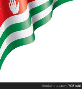 Abkhazia flag, vector illustration on a white background. Abkhazia flag, vector illustration on a white background.