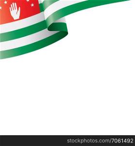 Abkhazia flag, vector illustration on a white background. Abkhazia flag, vector illustration on a white background.
