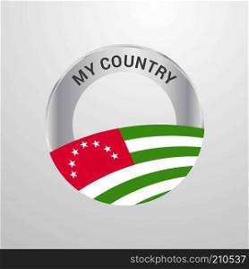 Abkhazia My Country Flag badge