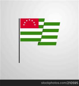 Abkhazia waving Flag design vector