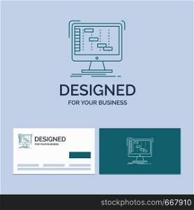Ableton, application, daw, digital, sequencer Business Logo Line Icon Symbol for your business. Turquoise Business Cards with Brand logo template. Vector EPS10 Abstract Template background