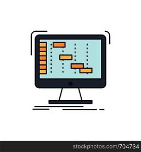 Ableton, application, daw, digital, sequencer Flat Color Icon Vector