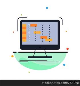 Ableton, application, daw, digital, sequencer Flat Color Icon Vector