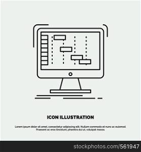 Ableton, application, daw, digital, sequencer Icon. Line vector gray symbol for UI and UX, website or mobile application. Vector EPS10 Abstract Template background