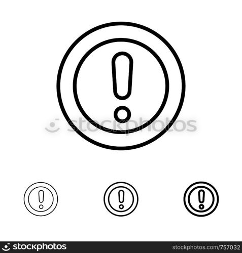 About, Info, Note, Question, Support Bold and thin black line icon set