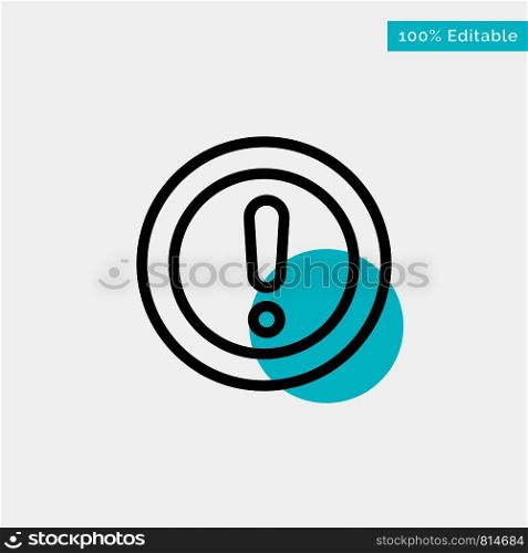 About, Info, Note, Question, Support turquoise highlight circle point Vector icon
