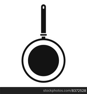 Above wok fry icon simple vector. Asian food. Clean fire pot. Above wok fry icon simple vector. Asian food