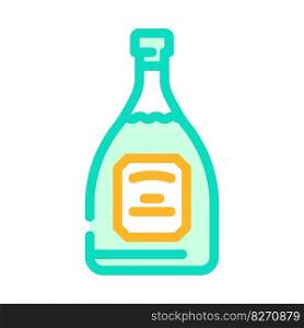 absinthe drink bottle color icon vector. absinthe drink bottle sign. isolated symbol illustration. absinthe drink bottle color icon vector illustration