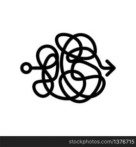 absolute chaos icon vector. absolute chaos sign. isolated contour symbol illustration. absolute chaos icon vector outline illustration