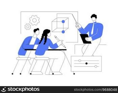 Absorbing information isolated cartoon vector illustrations. Group of smiling students making notes at the lecture, getting new information, educational process at university vector cartoon.. Absorbing information isolated cartoon vector illustrations.