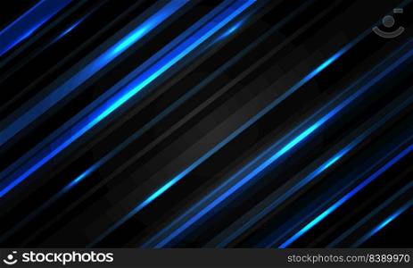 Absract blue light grey lines speed dynamic geometric pattern design modern futuristic technology background vector illustration.