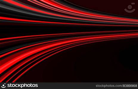 Absract red black lines speed curve motion dynamic geometric design modern futuristic technology background vector illustration.