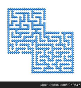 Abstact labyrinth. Educational game for kids. Puzzle for children. Maze conundrum. Find the right path. Vector illustration.