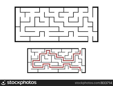 Abstact labyrinth. Educational game for kids. Puzzle for children. Maze conundrum. Find the right path. Vector illustration. Abstact labyrinth. Educational game for kids. Puzzle for children. Maze conundrum. Find the right path. Vector illustration.