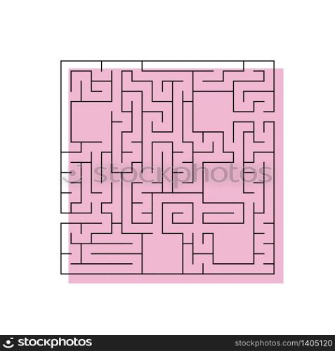 Abstact labyrinth. Game for kids. Puzzle for children. Maze conundrum. Find the right path. Color vector illustration.