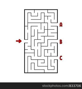 Abstact labyrinth. Game for kids. Puzzle for children. Maze conundrum. Vector illustration,. Abstact labyrinth. Game for kids. Puzzle for children. Maze conundrum. Vector illustration