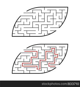 Abstact labyrinth. Game for kids. Puzzle for children. Maze conundrum. Vector illustration. Abstact labyrinth. Game for kids. Puzzle for children. Maze conundrum. Vector illustration.
