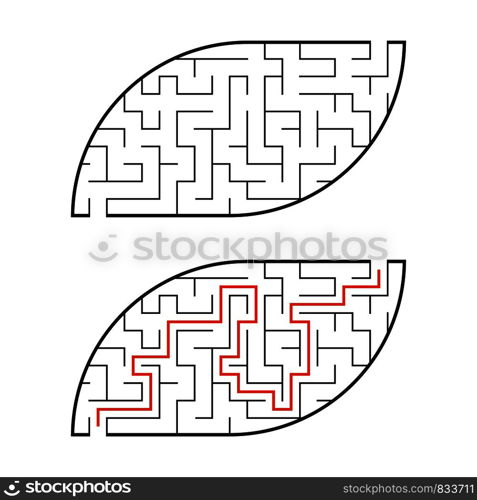 Abstact labyrinth. Game for kids. Puzzle for children. Maze conundrum. Vector illustration. Abstact labyrinth. Game for kids. Puzzle for children. Maze conundrum. Vector illustration.