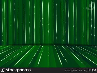 Abstrac digital lazer line science fiction matrix dark green perspective background, Vector illustration
