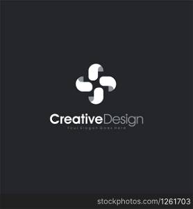Abstrack Logo Four Element Logo With Simple and Modern Shape