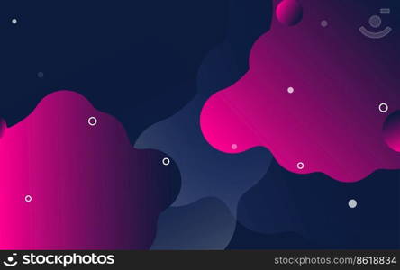 Abstract 3d art background. Holographic floating liquid blobs. soap bubbles. metaballs Vector Illustration