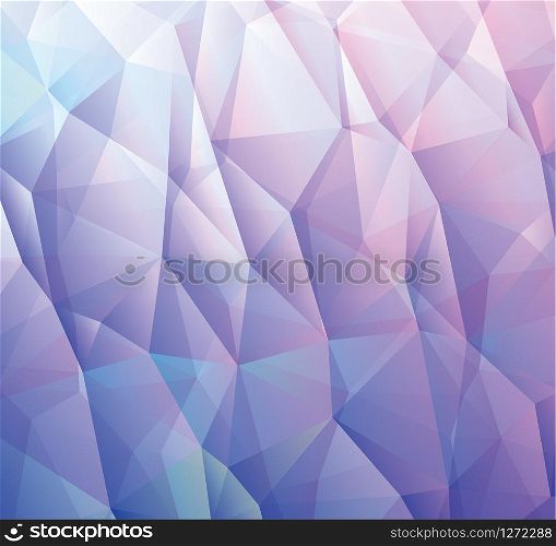 Abstract 3d blue vector background made from triangles