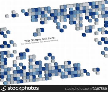 Abstract 3d checked business background for use in web design