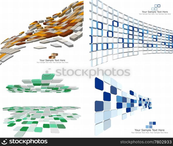 Abstract 3d checked business background for use in web design