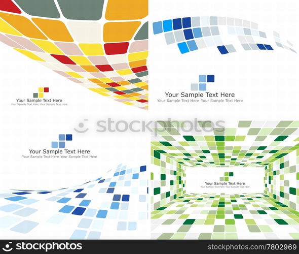 Abstract 3d checked business background for use in web design