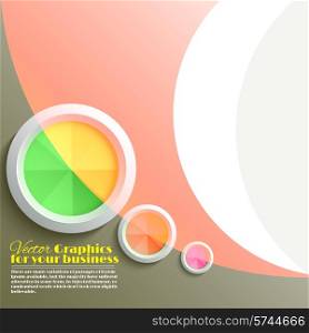 Abstract 3d circles background design