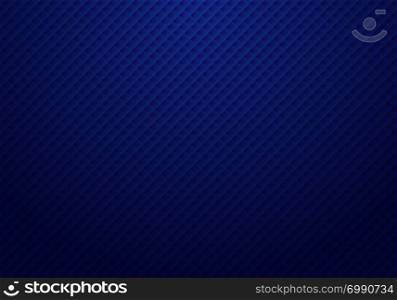 Abstract 3D dark blue squares pattern repeat striped background and texture with light luxury style. Vector illustration
