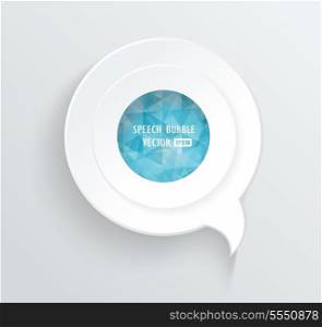 Abstract 3D Design - Speech bubble blue
