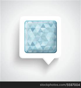 Abstract 3D Design - Speech bubble blue