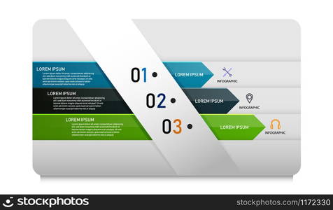 Abstract 3D digital illustration Infographic. Vector illustration can be used for workflow layout, diagram, number options, web design.