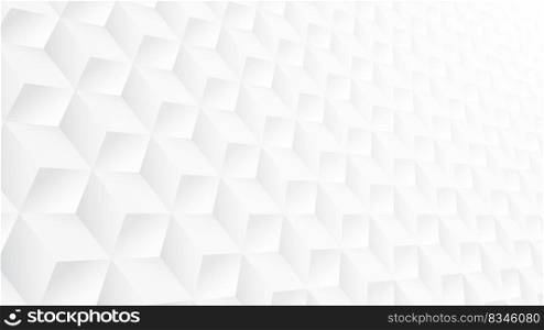 Abstract 3d modern square cube background. White and grey geometric pattern texture. vector art illustration