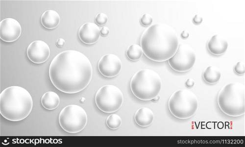 Abstract 3D round white background.. Abstract 3D round white background. Vector illustration