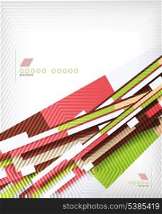 Abstract 3d straight lines geometric shape background