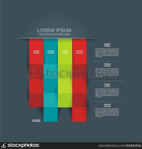 Abstract 3D vector illustration Infographic. Can be used for workflow layout, diagram, number options, web design.