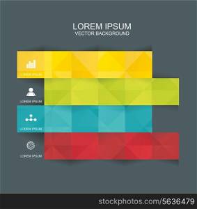 Abstract 3D vector illustration Infographic. Can be used for workflow layout, diagram, number options, web design.