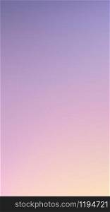 Abstract aerial panoramic view of sunrise gradient mesh over ocean. Nothing but sky and water. Beautiful serene scene. Vector vertical illustration
