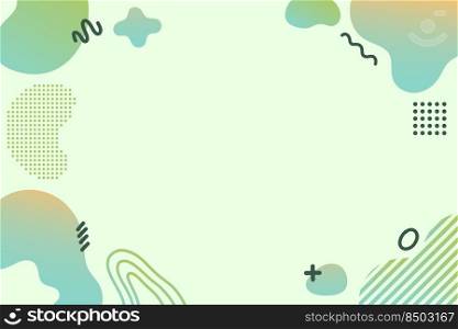Abstract amoeba fluid geometric gradient background vector illustration