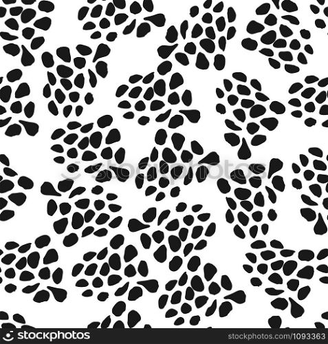 Abstract animal fur seamless pattern on white background. Simple design for fabric, textile print, wrapping paper, textile. Vector illustration. Abstract animal fur seamless pattern on white background.