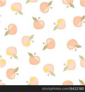 Abstract apple fruits seamless pattern. Fruit ornament. Design for fabric, textile print, surface, wrapping, cover, greeting card. Vintage vector illustration. Abstract apple fruits seamless pattern. Fruit ornament.